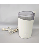 Krups 203 One Touch Coffee Bean Spice Mill Grinder White Tested  - $22.72