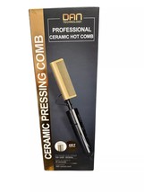 Dan Professional Ceramic Hot Pressing Comb Gold And Black 450 Degrees Fa... - $299.12 MXN