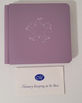 Creative Memories 7X7 Album 12 Pages Purple &amp; Silver Star Padded Hardcover - £15.12 GBP