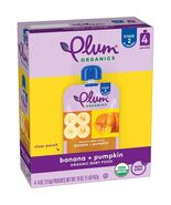 BestBy01/25 Stage 2 Organic Baby Food Banana and Pumpkin 4 oz Pouch Pack... - $45.25 MXN