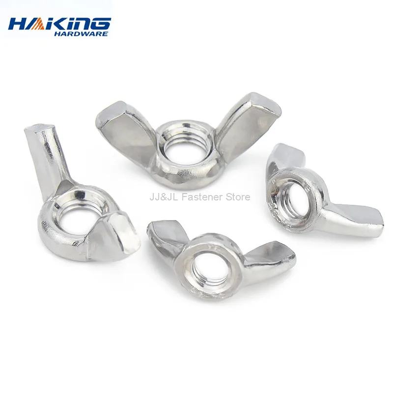 House Home 5/10/20pcs Aerfly Wing Nuts M3 M4 M5 M6 M8 M10 M12 Stainless Steel Wi - £19.30 GBP