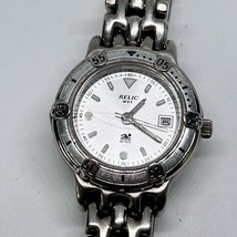 Relic Wet Silver Tone WR Stainless Steel Women’s Watch Working New Battery - $32.98