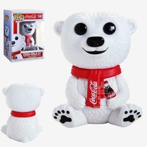 Coca-Cola Christmas Baby Polar Bear Sitting Vinyl POP Figure Toy #58 FUN... - $9.74