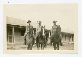 1930&#39;s Texas A&amp;M Summer Engineering Camp Photo 4 Men on Horses - £29.58 GBP