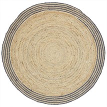 Natural Hand Braided Round Jute Rug Area Round Rug Indian Handmade Kilim Rugs - £34.35 GBP+