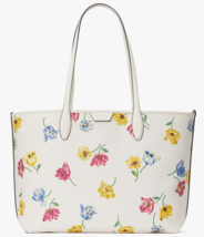 NWB Kate Spade Sutton Large Tote Ivory Tulip Toss Cream Purse KB293 Gift Bag FS - £121.31 GBP