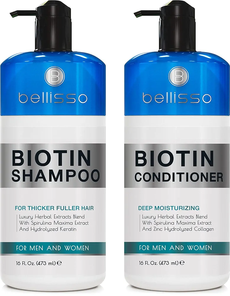 Biotin Shampoo and Conditioner Set - Sulfate and Paraben Free  - €37,21 EUR