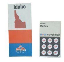 2 Vintage Idaho Montana Highway Road Maps - £18.67 GBP