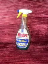 Vintage Original WINDEX Plastic Bottle With Paper Label Sprayer 22Fl Oal... - $7.52