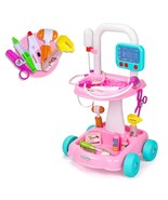 Doctor Cart Kit For Kids 3 4 5, Medical Play Set Realistic With Lights T... - £57.87 GBP