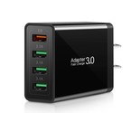 Fast Charging 3.0 Wall Charger, 4-Ports Usb Wall Charger, 3.0 Usb Charge... - $18.99