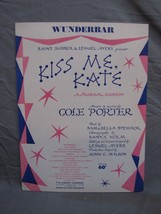 Antique 1900s &quot;Kiss Me Kate&quot; Sheet Music #202 - £15.81 GBP