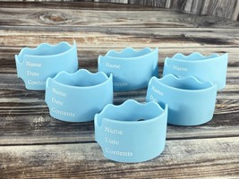 Write and Reuse Silicone Baby Bottle Labels for Daycare - Lot of 6 - Blue - $9.99