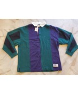 VTG Gap Rugby Shirt Mens XL Green Blue Long Sleeve Polo Cotton Preppy 90... - £38.95 GBP