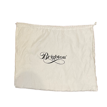 Brighton Handbag Flannel Dust Bag For Purse Off White Logo Drawstring - $13.69