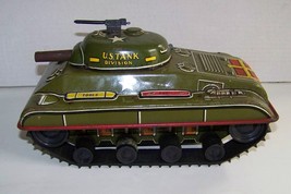 1950's Marx Tin Litho Wind up Tank Army - $49.99