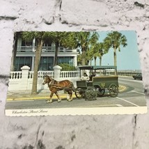 Vintage Postcard Charleston Street Scene South Carolina Horse Drawn Carriage - £5.20 GBP