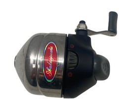 Shakespeare Spincasting Fishing Reel Silver Black and Red Works Great - $14.84
