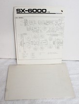 Vintage Pioneer SX-6000 Receiver Schematic &amp; Tamplate - $19.99