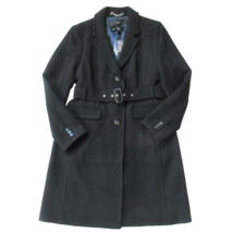 NWT J.Crew Belted Lady Day Topcoat in Black Italian Doublecloth Wool Coat 4 - £134.03 GBP