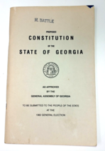 Proposed Constitution of the State of Georgia 1981 Special Session Amended 1982 - £11.68 GBP