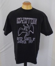LED ZEPPELIN   America 1977 extra Large  Black 100% Cotton Short Sleeve T Shirt - £7.93 GBP