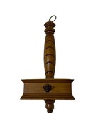 Butler Wooden Hanging Wall Planter Letter Holder w/Lions head Decor 23&quot; ... - $34.01