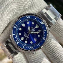 Steeldive SD1975C Automatic Diver Watch Seiko Tuna NH35 Movement Blue UK - £127.01 GBP