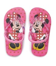 Toddler Girls Size L 9/10 Age 3-4 Disney Minnie Mouse Flip Flop Beach Sand Pool - £12.26 GBP