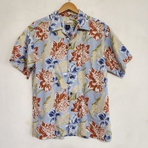 Patagonia Pataloha Floral  Shirt Mens M Hawaiian Blue Vintage 2003 - £81.40 GBP