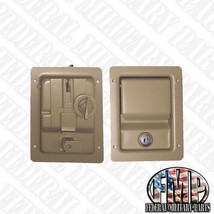 2 INTERIOR EXTERIOR TAN DUAL Locking door handles fits Military HUMVEE M998 - £159.61 GBP