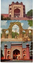 3 Postcards India Gate Way Taj Mahal Buland Darwaza Iron Pillar RPPC Unposted - £4.71 GBP