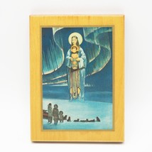 Vintage Arctic First People Madonna Religious Christianity Print Laminated Board - £39.71 GBP