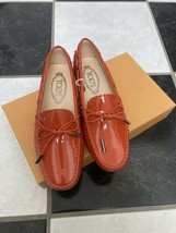 NIB 100% AUTH Tod&#39;s Heaven Laccetto Patent Leather Driving Loafers Sz 36.5 - £231.99 GBP