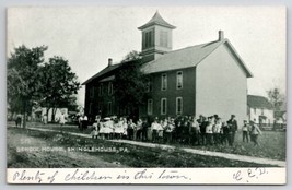 Shinglehouse PA School House And Children c1907 Pennsylvania Postcard N10 - £24.31 GBP