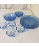 16 PC INDIANA MADRID BLUE RECOLLECTION dinnerware bowl dinner plate cup ... - £100.92 GBP