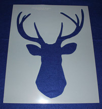 Buck-Deer Head Stencil F-Mylar 14 Mil 17.5&quot; H X 14&quot;W - Painting /Crafts/Template - £19.29 GBP