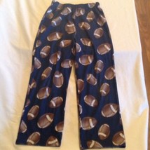 Size 6 8 M youth NCAA pajamas Up Late football lounge pants blue sleepwear  - £10.63 GBP