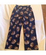 Size 6 8 M youth NCAA pajamas Up Late football lounge pants blue sleepwear  - £10.76 GBP