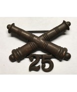 1902-1905, U.S ARMY ARTILLERY CORPS, BRONZE, 25th FIELD ARTILLERY, COLLA... - $653.32 MXN