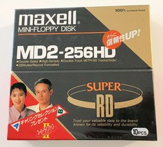 Maxell 10 X 5.25&quot; 5,25&quot; Floppy Disk New Nib Nos - £28.31 GBP