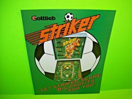 STRIKER Original Flipper Arcade Game Pinball Machine Promo Flyer 1982 Re... - $14.94