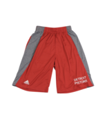 New Adidas NBA Detroit Pistons Basketball Team Issued Shorts Red Gray Me... - $62.49 CAD