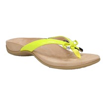 Vionic women&#39;s bella ii flip flops in Croc Print Yellow - £55.98 GBP