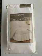 New Smoothweave™ 14-Inch Drop Length Full Ruffled Bed Skirt in White - $13.77