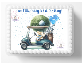 Little Caddy On  the way Edible Image Edible Golf Baby Shower Cake Toppe... - $297.05 MXN+ Little Caddy On  the way Edible Image Edible Golf Baby Shower Cake Toppe... - $297.05 MXN+