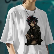Anime Punk Girl T-Shirt Grunge Aesthetic Graphic Tee 100% Cotton L-3X - $18.80+