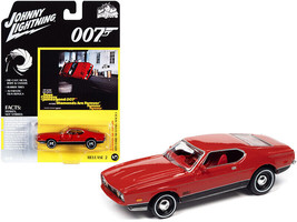 1971 Ford Mustang Mach 1 Bright Red with Black Bottom (James Bond 007) &quot;Diamo... - £12.87 GBP