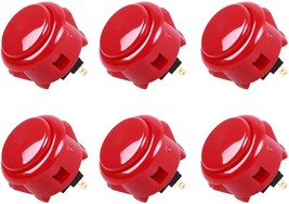 Sanwa 6 Pcs Obsf-30 Original Push Button 30Mm - For Arcade Jamma Video Game &amp; - £26.24 GBP