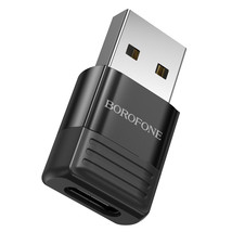 Borofone Adapter BV18 - USB na Typ C - czarny - £3.05 GBP